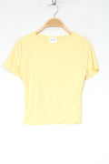 Basique col rond jaune