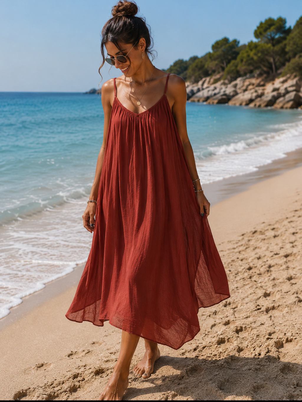 Robe voile de coton