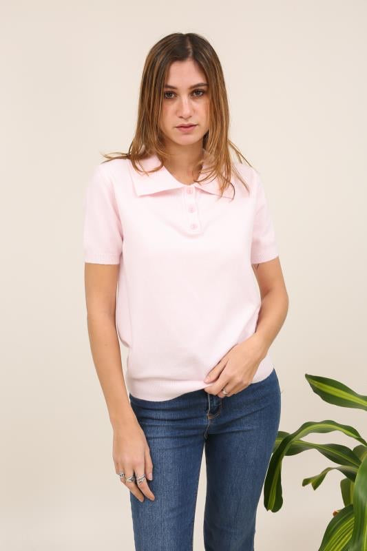 Polo matière pull