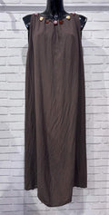 Robe à pierre col rond